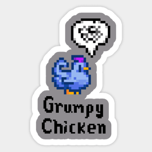 Grumpy Chicken Sticker